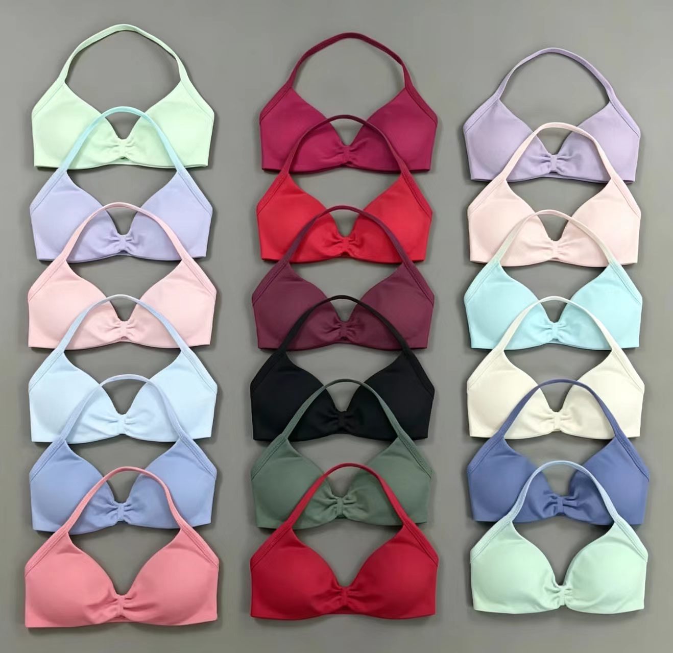 Plunge Bra Push Up - DF Sports Bra Push Up Strappy