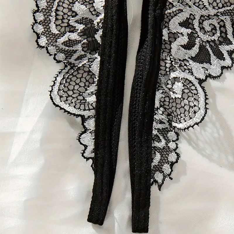 Black Hot Crotchless Sexy Wome - Sheer Bra Lace 评论和价格