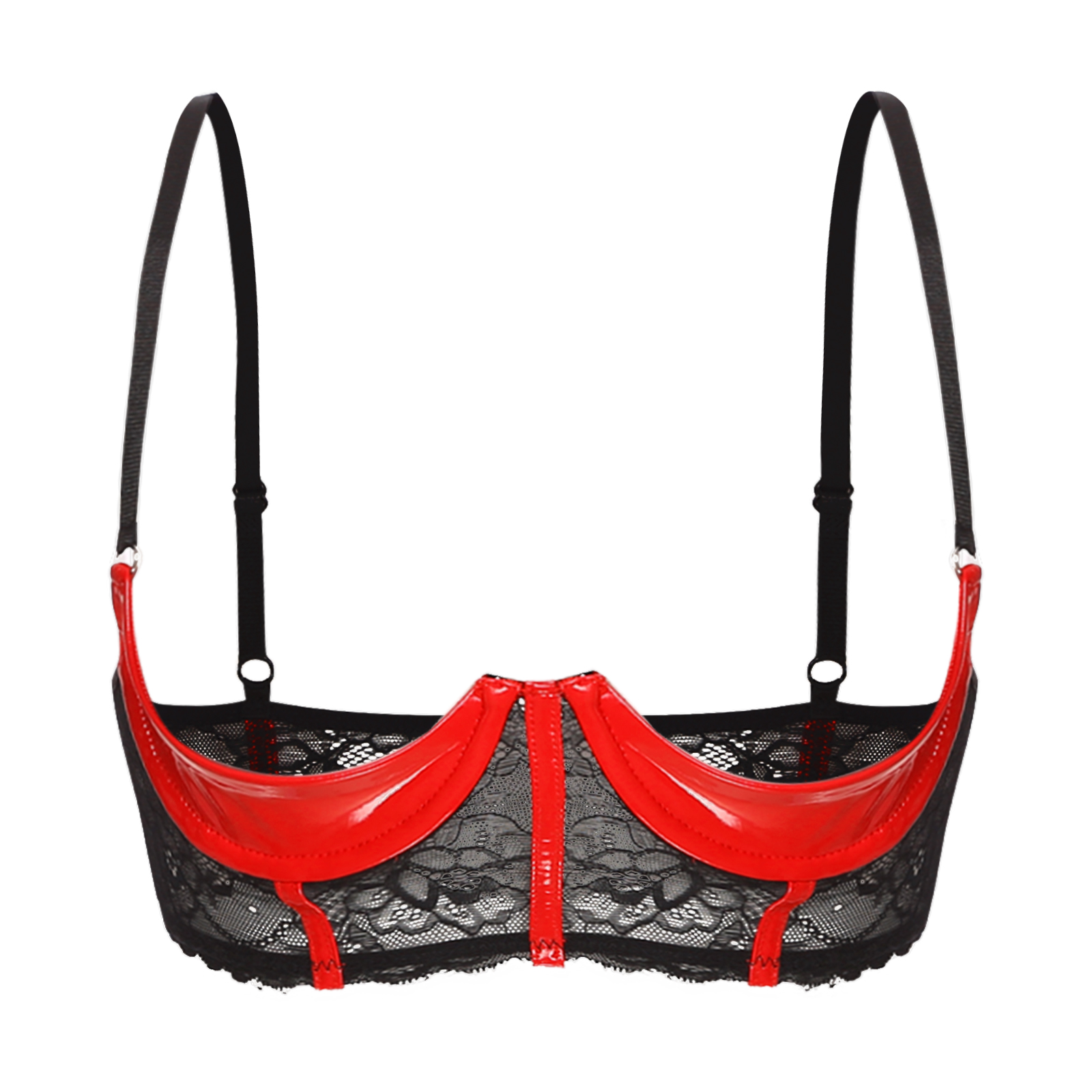 Womens Open Cup Bra Tops Sexy  - Underwire Bra Padded 评论和价格