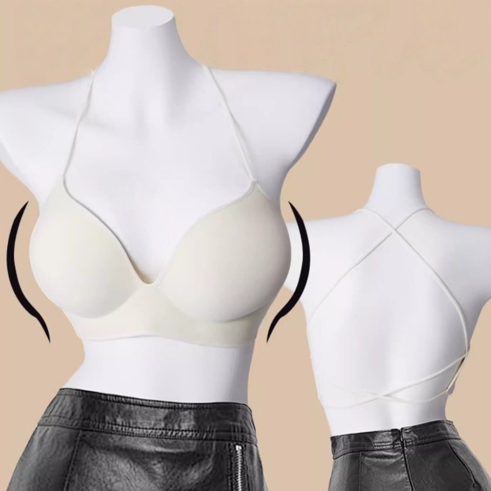 Fashion 3/4Cup Thicken Bra Sli - Plunge Bra Push Up 评论和价格