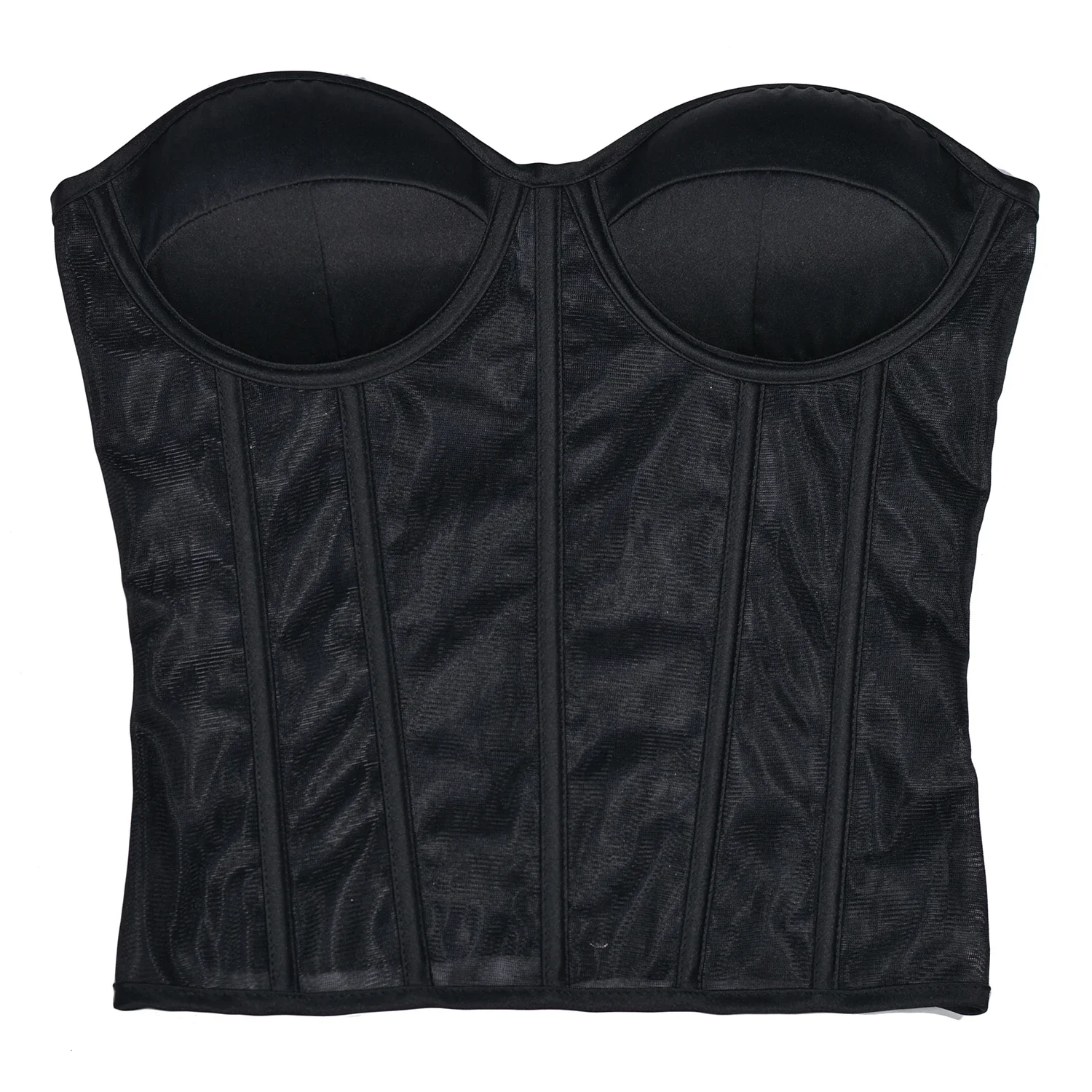 Abdominal Corset Double Layer  - Sheer Mesh Bra 评论和价格